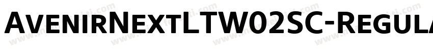 AvenirNextLTW02SC-Regular Regular字体转换